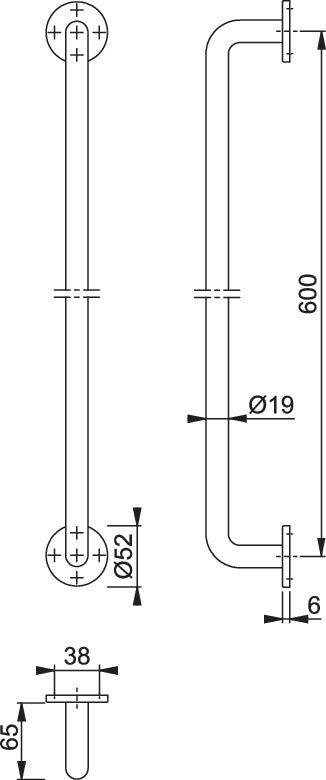 Concealed Screw / Bolt Fixed Pull Handle