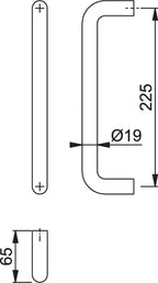 Bolt Through Fixing Pull Handle
