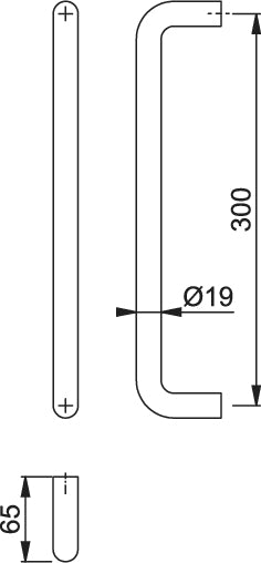 Bolt Through Fixing Pull Handle