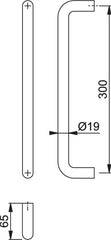 Bolt Through Fixing Pull Handle