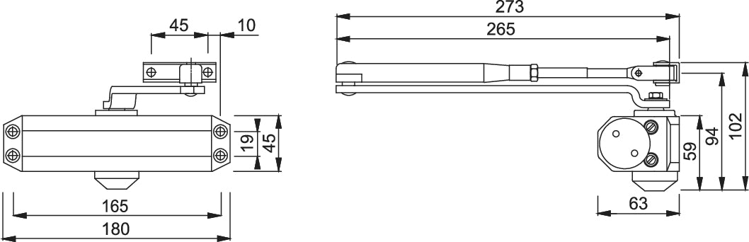 AR450 Overhead Door Closing Device