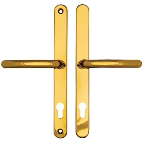 Universal Lever Lever UPVC Multipoint Door Handles - 92mm PZ Sprung 265mm Screw Centres