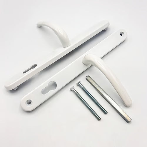Universal Lever Lever UPVC Multipoint Door Handles - 92mm PZ Sprung 265mm Screw Centres