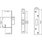 Union 3G114E British Standard 5 Lever Mortice Deadlock Boxed Packaging