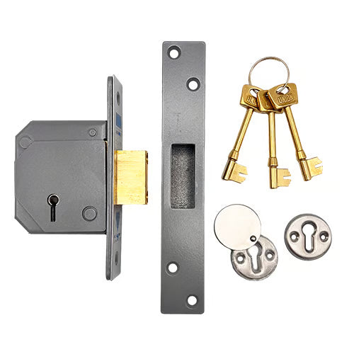 Union 3G114E British Standard 5 Lever Mortice Deadlock Visi Packed Packaging