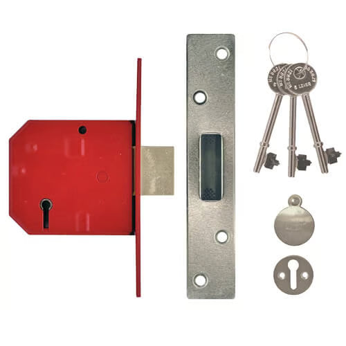 2134E British Standard 5 Lever Mortice Deadlock
