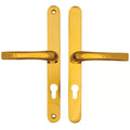 Lever Lever UPVC Multipoint Door Handles - 70mm PZ Unsprung 240mm Screw Centres - Top Screw to Spindle 105mm