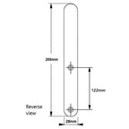 Windsor Blank Exterior Only Unsprung 122mm Screw Centres