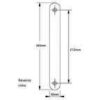 Windsor Blank Exterior Only Unsprung 212mm screw centres