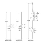 Latch Deadbolt 1 Hook 1 Roller Double Spindle Multipoint Door Lock - Shootbolt Compatible