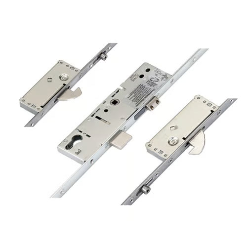 Latch Deadbolt 2 Large Hooks Split Spindle Multipoint Door Lock - Option 1 (top hook to spindle = 570mm)