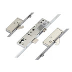 Latch Deadbolt 2 Large Hooks 2 Rollers Split Spindle Multipoint Door Lock - Option 2 (top hook to spindle = 730mm)