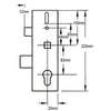 Genuine Multipoint Gearbox - Thin Deadbolt - Lift Lever or Split Spindle