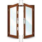 5345 French Door Kit for a pair of rebated timber doors