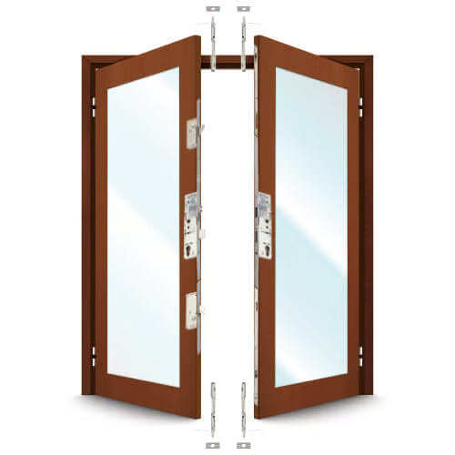 7145 French Door Kit for a pair of plain meeting style timber and composite doors
