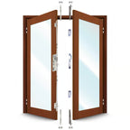 5345 French Door Kit For a pair of plain meeting style timber doors