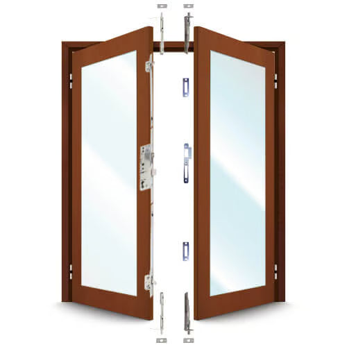 5345 French Door Kit For a pair of plain meeting style timber doors