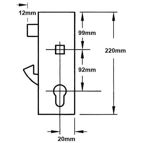 Hookbolt Genuine Multipoint Gearbox - Lift Lever or Split Spindle