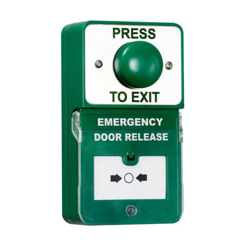 Dual Push to Exit & Emergency Door Release with Dome Button