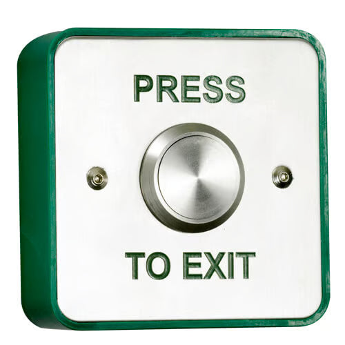 Stainless Steel Standard Exit Button Surface or Flush Mounted
