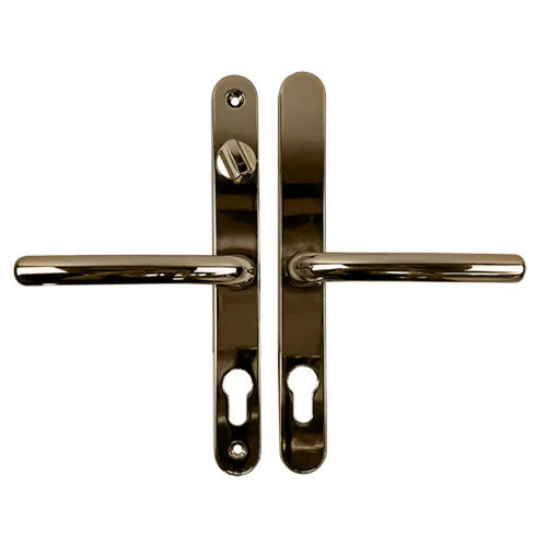 Farnham Lever Lever UPVC Multipoint Door Handles - With Snib 68mm PZ Sprung 215mm Screw Centres