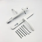 Farnham Lever Lever UPVC Multipoint Door Handles - With Snib 68mm PZ Sprung 215mm Screw Centres