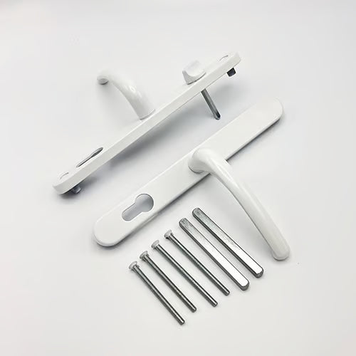Farnham Lever Lever UPVC Multipoint Door Handles - With Snib 68mm PZ Sprung 215mm Screw Centres