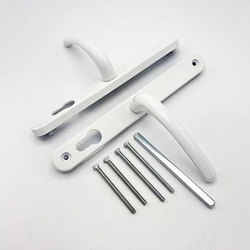 Farnham Lever Lever UPVC Multipoint Door Handles - Without Snib 68mm PZ Sprung 215mm Screw Centres