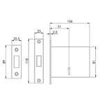 Fire Brigade FB1/FB2 Mortice Deadlock
