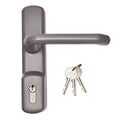 500 Series Outside Access Device - Lever Handle with Euro Cylinder - For UPVC Doors