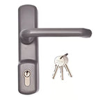 500 Series Outside Access Device - Lever Handle with Euro Cylinder - For UPVC Doors