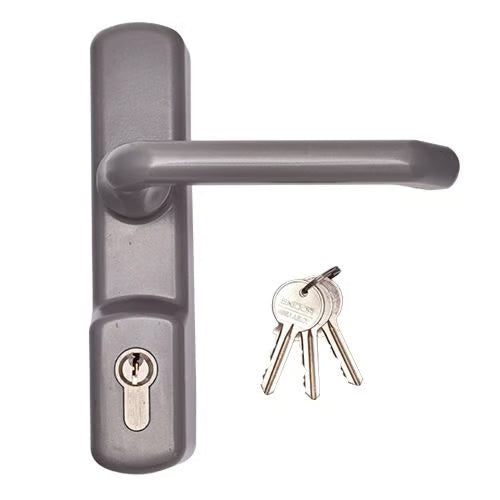 500 Series Outside Access Device - Lever Handle with Euro Cylinder - For UPVC Doors