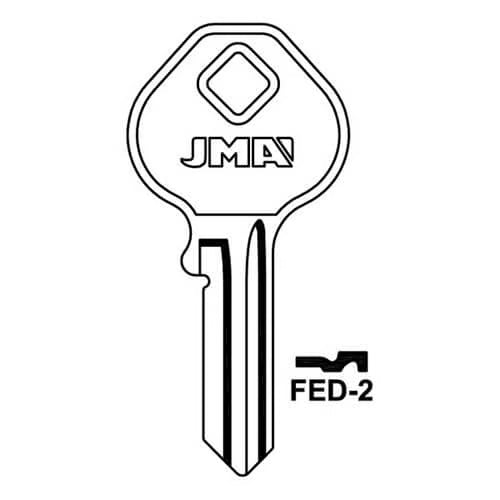 FED-2 Cylinder Key Blank