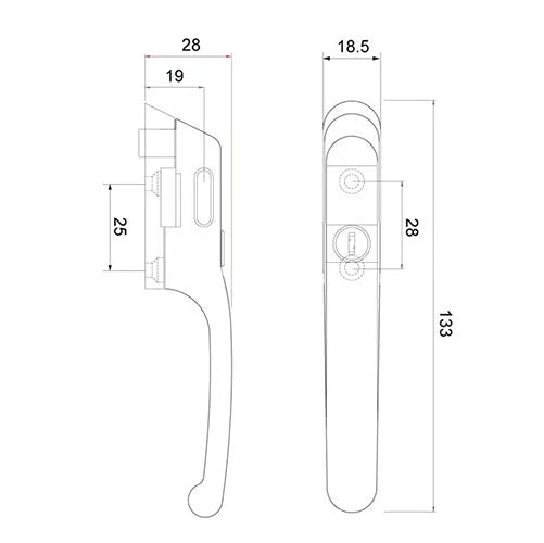Craftsman Locking Casement Window Handles