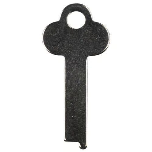 Flat Steel Key Blank 25mm