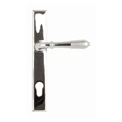 Reeded Lever/Lever Multipoint Door Handles - 92mm PZ Sprung 212mm Screw Centres (LEAD TIME: 2-3 DAYS)