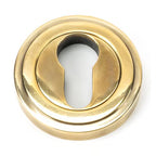 Round Euro Escutcheon - Art Deco (LEAD TIME: 2-3 DAYS)