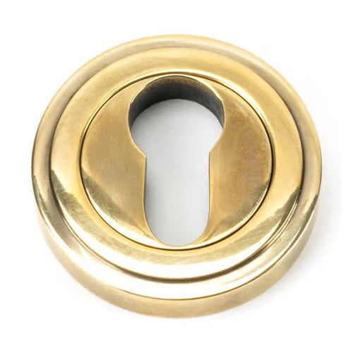 Round Euro Escutcheon - Art Deco (LEAD TIME: 2-3 DAYS)