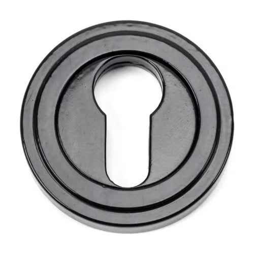 Round Euro Escutcheon - Art Deco (LEAD TIME: 2-3 DAYS)