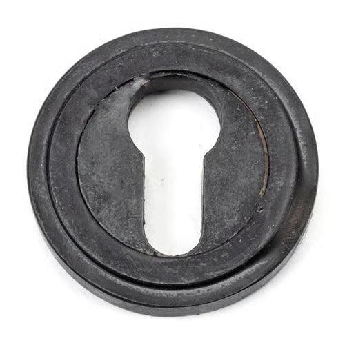 Round Euro Escutcheon - Art Deco (LEAD TIME: 2-3 DAYS)
