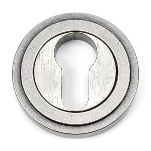 Round Euro Escutcheon - Art Deco (LEAD TIME: 2-3 DAYS)