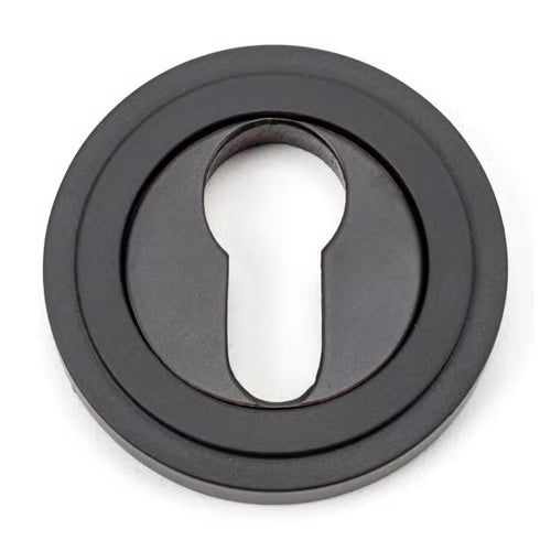 Round Euro Escutcheon - Art Deco (LEAD TIME: 2-3 DAYS)