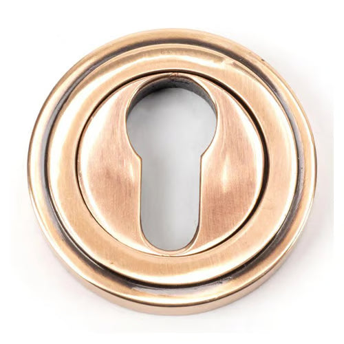 Round Euro Escutcheon - Art Deco (LEAD TIME: 2-3 DAYS)