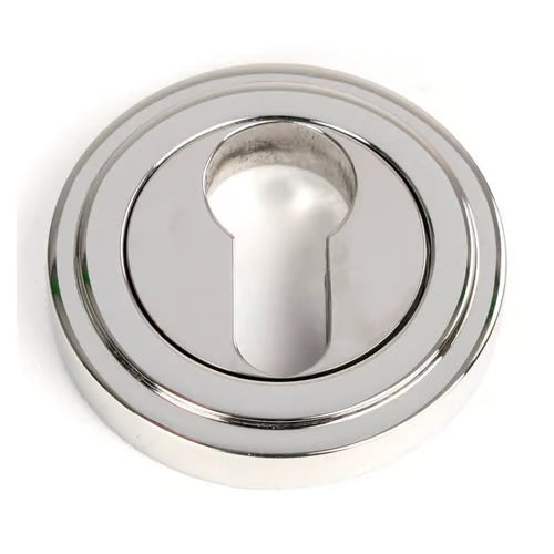 Round Euro Escutcheon - Art Deco (LEAD TIME: 2-3 DAYS)