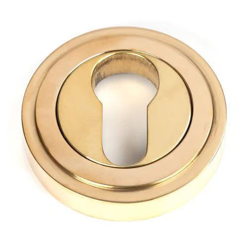 Round Euro Escutcheon - Art Deco (LEAD TIME: 2-3 DAYS)