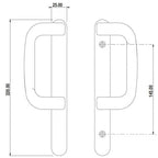 3000 Series Dummy Handle Set for Patio Doors