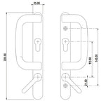 Sparta Handle Set for Patio Doors