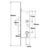 Overnight Lock - Lever Down 16mm Faceplate