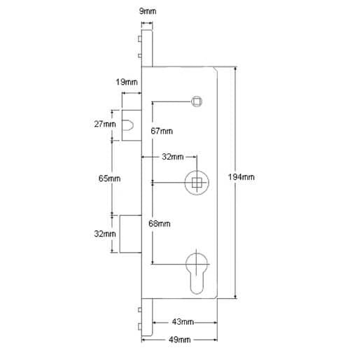 SL16 Genuine Multipoint Gearbox - Lift Lever or Split Spindle