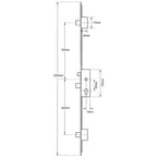 Europa Latch 3 Deadbolts Lift Lever Multipoint Door Lock - Option 1
